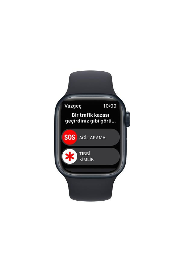Apple Watch Series 8 41mm GPS Gece Yarısı Alüminyum Kasa ve Spor Kordon-Regular (Apple Türkiye Garantili) - Görsel 6