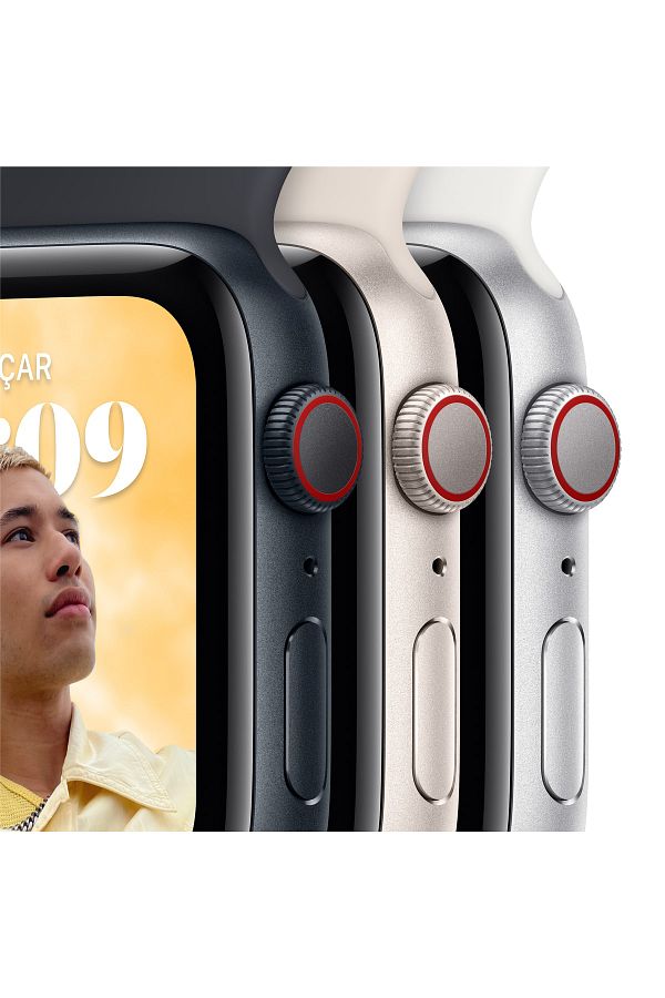 Apple Watch SE GPS + Cellular 40mm Gece Yarısı Alüminyum Kasa ve Gece Yarısı Sport Band - Regular - Görsel 4