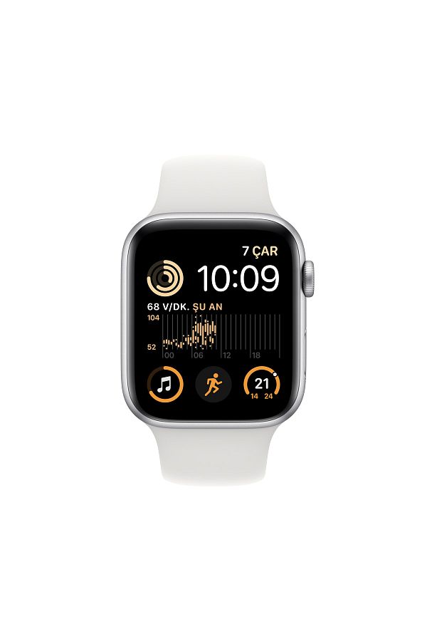 Apple Watch SE GPS + Cellular 44mm Gümüş Alüminyum Kasa ve Beyaz Sport Band - Regular - Görsel 2