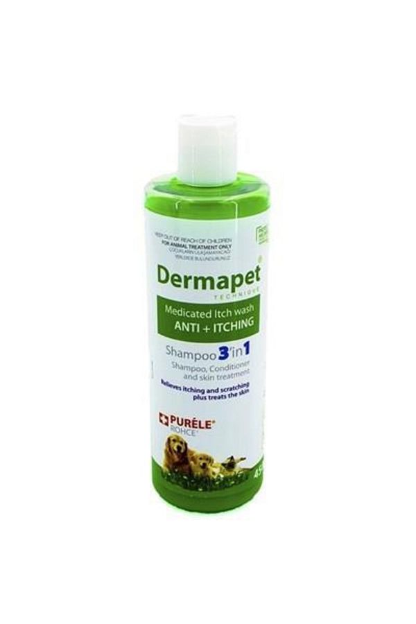 Dermapet Kedi Ve Köpek Için Dermatolojik Etkili Kremli Şampuan, 450 Ml