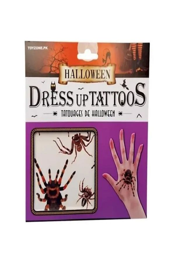 Cadılar Bayramı Halloween Geçici Dövme Tarantula Modeli