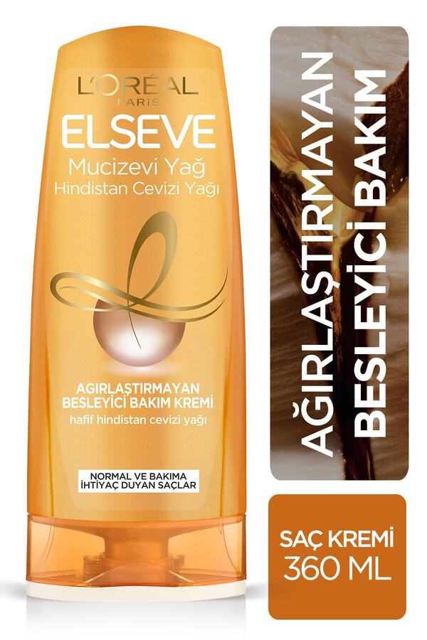 Mucizevi Hindistan Cevizi Yağı Ağırlaştırmayan Besleyici Bakım Kremi 360 ml