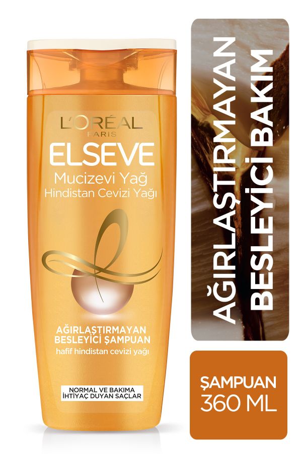 Mucizevi Hindistan Cevizi Yağı Ağırlaştırmayan Besleyici Şampuan 360 ml_0