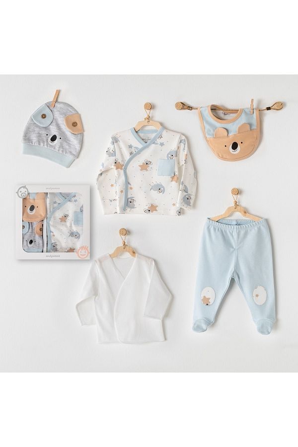 Bebek Hastane Cıkısı 5 Pcs Newborn Set Koala