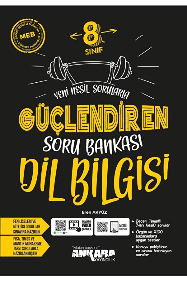 8. Sınıf Dil Bilgisi Güçlendiren Soru Bankası - Ankara