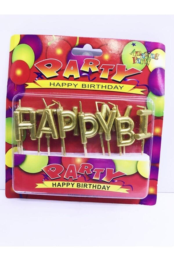 Happy Birthday Mum Altın Renk