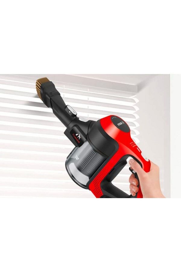 Bosch BBS61PET2 18 V Dikey Şarjlı Süpürge Elektrik Süpürgesi Serie 6 Kırmızı - Görsel 4