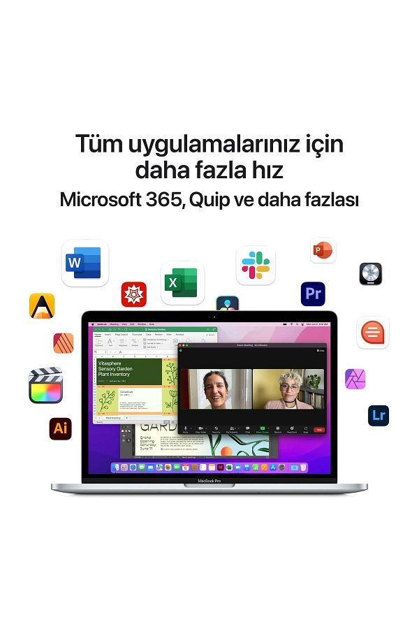 Apple Macbook Pro 13" M2 Çip 10c Gpu 8 Gb 512gb Ssd Gümüş - Görsel 6