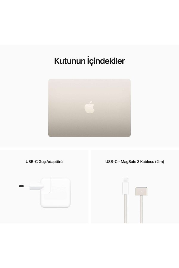 Apple Macbook Air 13.6" M2 8c Gpu 8 Gb 256 Gb Ssd Yıldız Işığı - Görsel 11