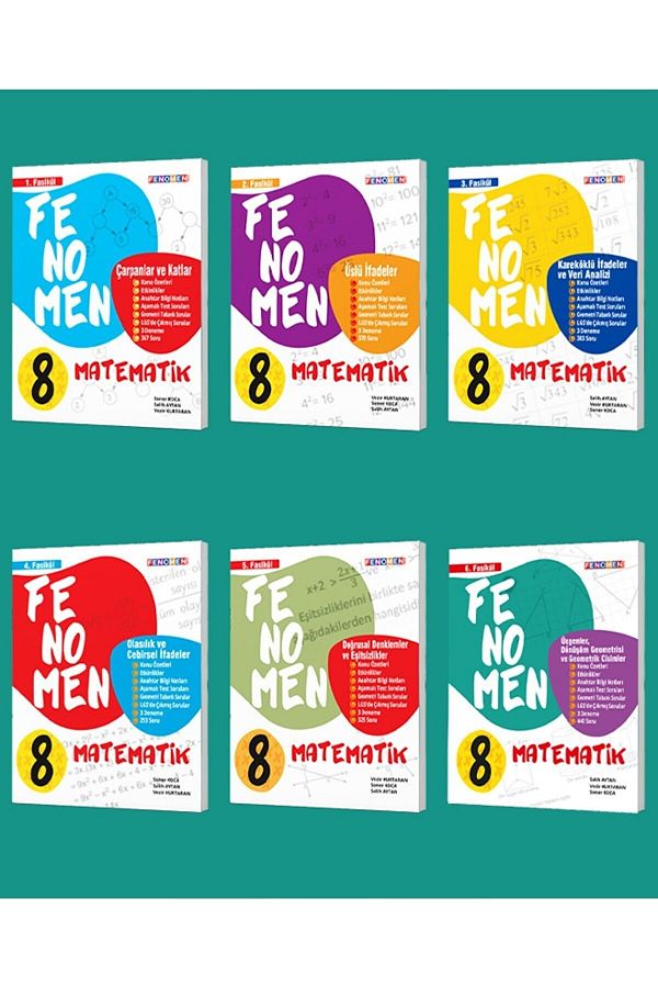Fenomen Yayıncılık Fenomen 8. Sınıf Yeni Nesil 2023 Matematik Fasikül Seti 1-2-3-4-5-6. Sayılar