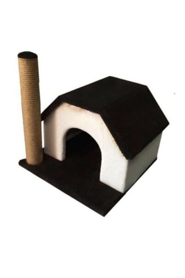 Tek Katlı Kedi Oyun Evi Ve Tırmalama Tahtası Patitalya Petshop