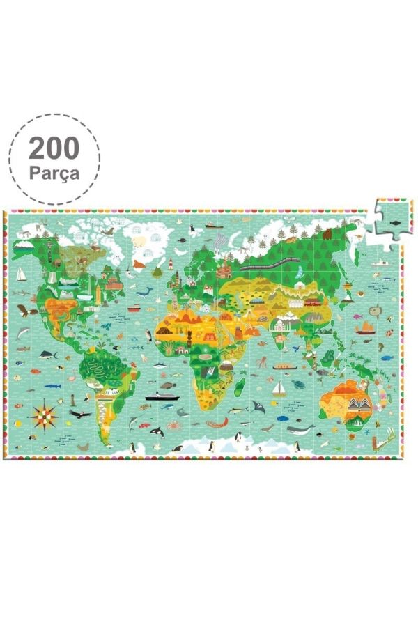 Klasik Puzzle 200 Parça/ Around The World