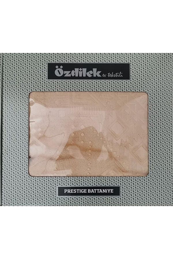 Prestige Prestij Tek Kişilik Battaniye Bej
