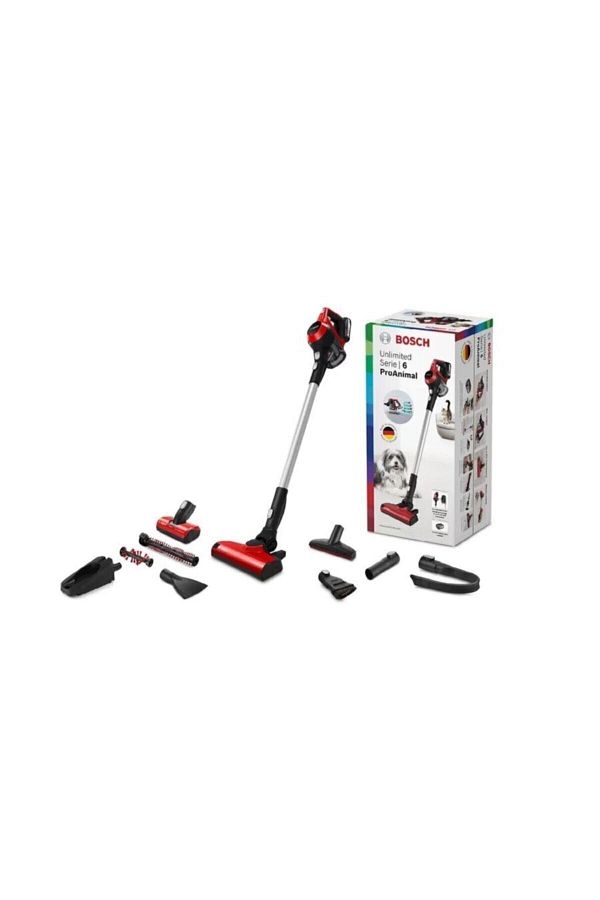 Bosch BBS61PET2 18 V Dikey Şarjlı Süpürge Elektrik Süpürgesi Serie 6 Kırmızı - Görsel 3
