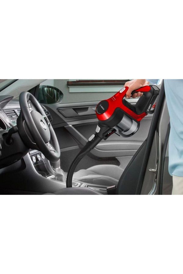 Bosch BBS61PET2 18 V Dikey Şarjlı Süpürge Elektrik Süpürgesi Serie 6 Kırmızı - Görsel 5