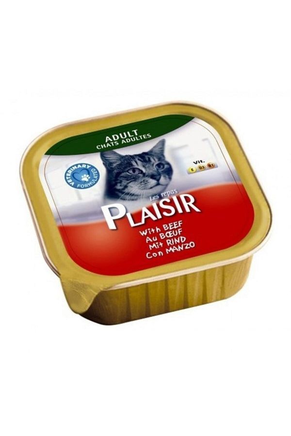 Plaısır Yetişkin Ezme Kedi Konservesi Biftekli 100 Gr