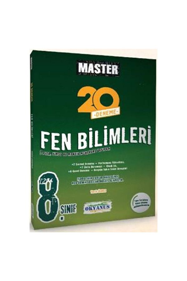 8. Sınıf Master 20 Fen Bilimleri Denemesi