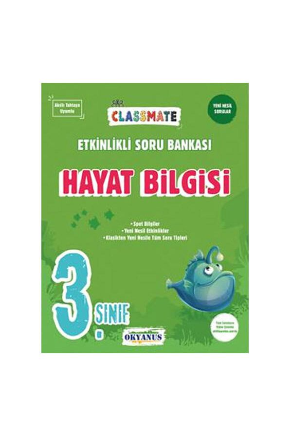 3. Sınıf Classmate Hayat Bilgisi Etkinlikli Soru Bankası 9789758653461