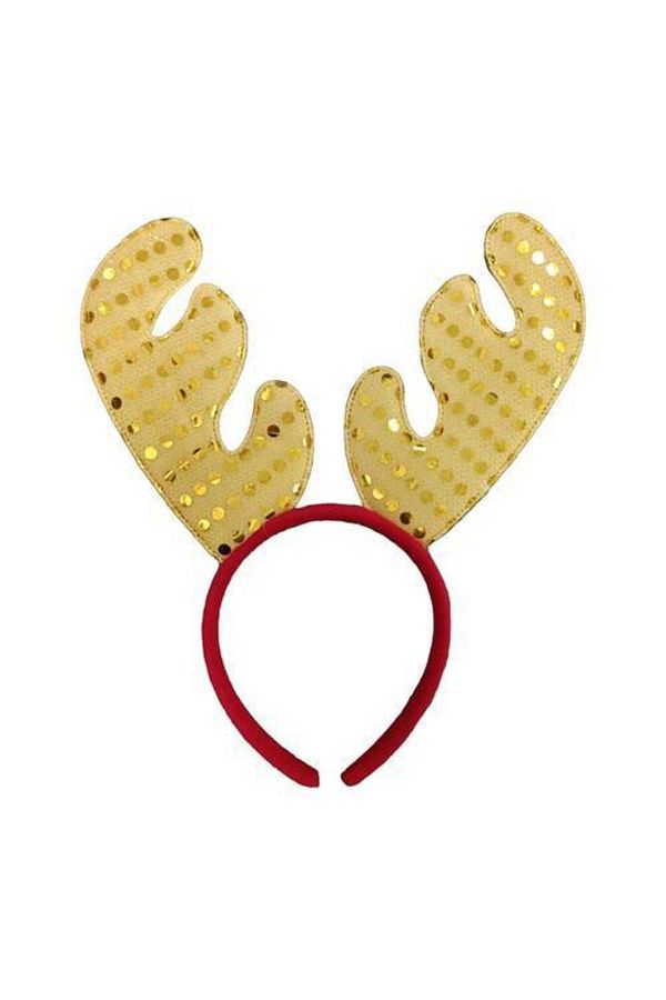 Yılbaşı Noel Lüks Geyik Taç Sarı