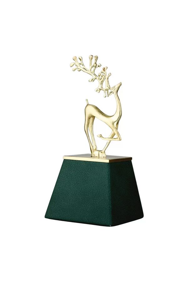 Gold Standlı Geyik 27 Cm
