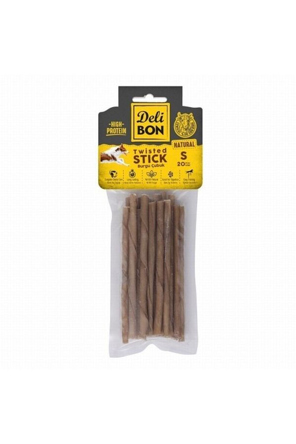 Deli Bon Deri Burgu Çubuk Ince Boy 20li Paket Naturel