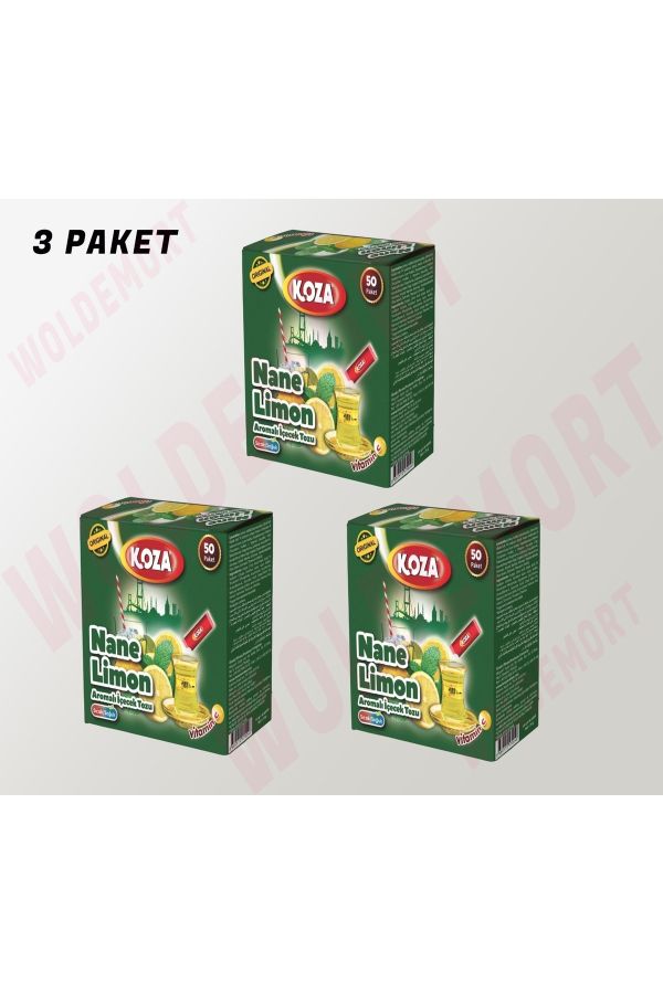 Nane Limon Aromalı Tek Içimlik Içecek Tozu 3 Paket