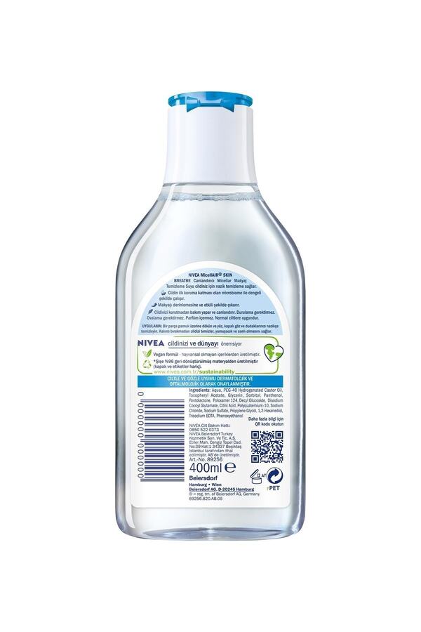 Micellar Canlandırıcı Makyaj Temizleme Suyu Normal Ciltler 400ml,Yüz Temizleme