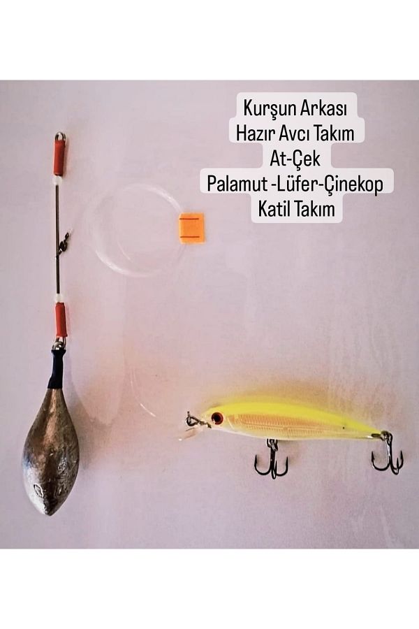 Kurşun Arkası 100 Gr Hazır Avcı Takım At-çek Palamut - Lüfer Çinekop