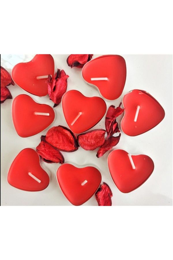 Tealight Mum 10'lu Kalpli Kırmızı Denizyıldızısanat