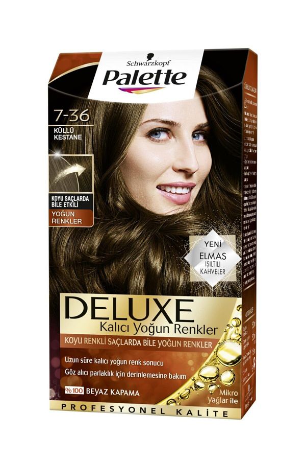 Deluxe Yoğun Küllü Kestane (7.36) Saç Boyası