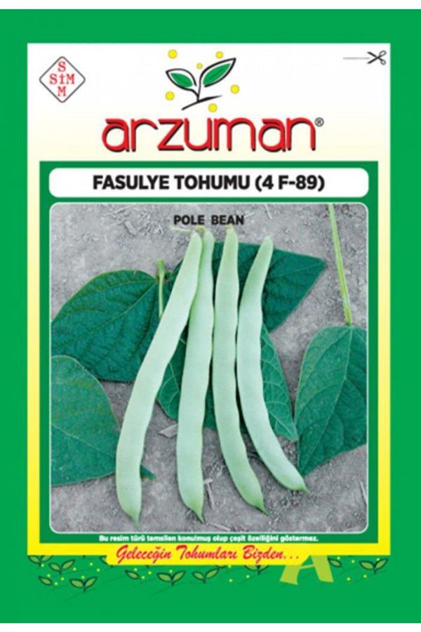 Arzuman Sırık Fasulye Tohumu Ziraat Ayşe 4 F-89 50 Gr