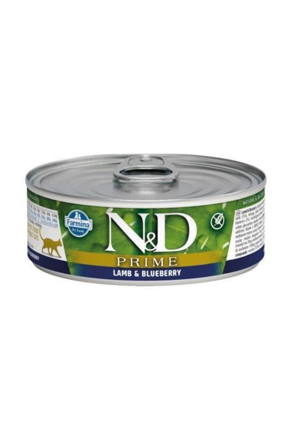 Kuzulu ve Yaban Mersinli Tahılsız Yetişkin Kedi Konservesi 80 gr