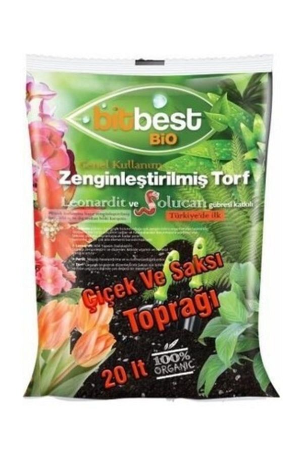 Bitbest bio 20 lt Bitki Saksı Toprağı GübreLi torf humus perlit