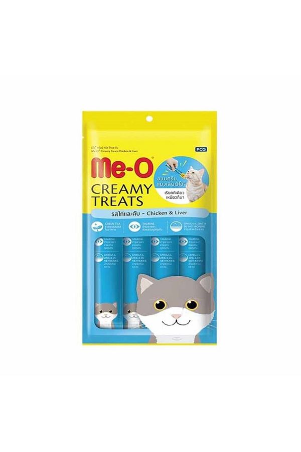 Meo Tavuklu Ve Ciğerli Krema Kedi Ödülü 4x15 Gr