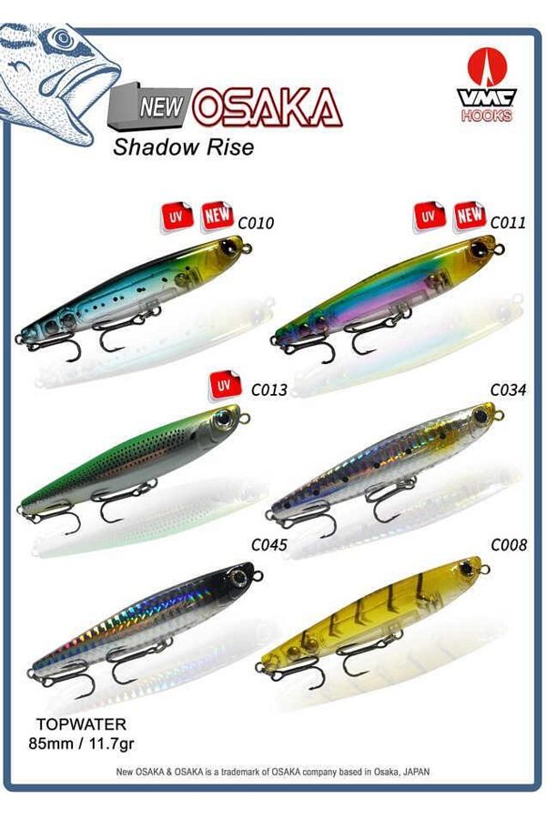 New Shadow Rise 85mm 11.7gr Topwater Maket Balık C011