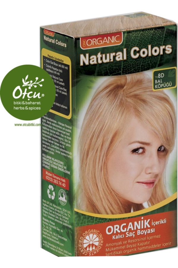 Natural Colors 8d Bal Köpüğü Organik Saç Boyası