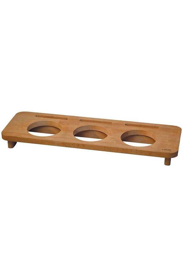 Ahşap Stand 3'lü Çap (ø) 10 Cm - Mini Yuvarlak Tencere Altlığı