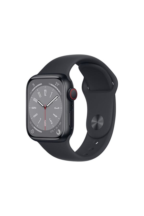 Apple Watch Series 8 Cellular 41mm Gece Yarısı Alüminyum Kasa Ve Spor Kordon Mnhv3tu/a - Görsel 3