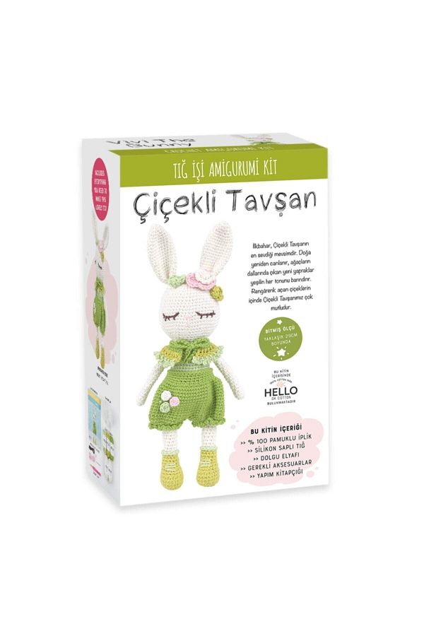 Amigurumi Seti, Çiçekli Tavşan, Amigurumi Oyuncak Scf15 Ali Özkan Tr