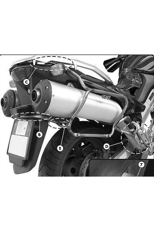 Klx528 Suzuki Dl 1000 V-strom Uyumlu Yan Çanta Demiri