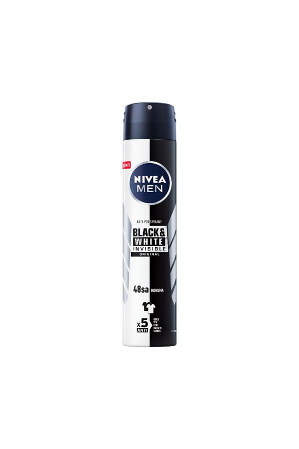 Men Black & White Invisible Original 200 ml Erkek Sprey  Deodorant