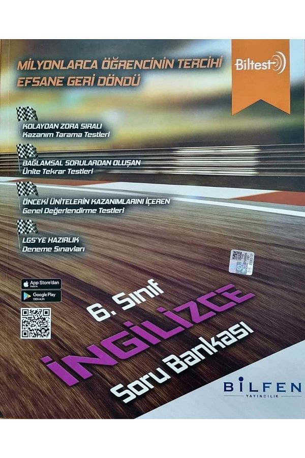 Bilfen Biltest 6.sınıf Ingilizce Soru Bankası Seti-