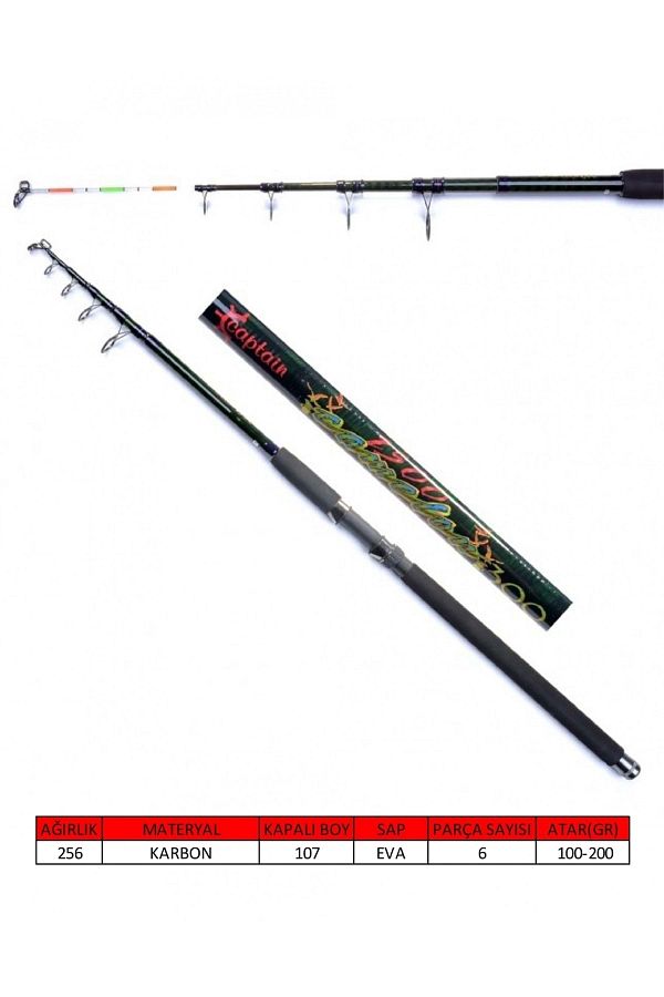 1500 Camelon Teleskopik Kamış 100-200gr Atar - 350 Cm