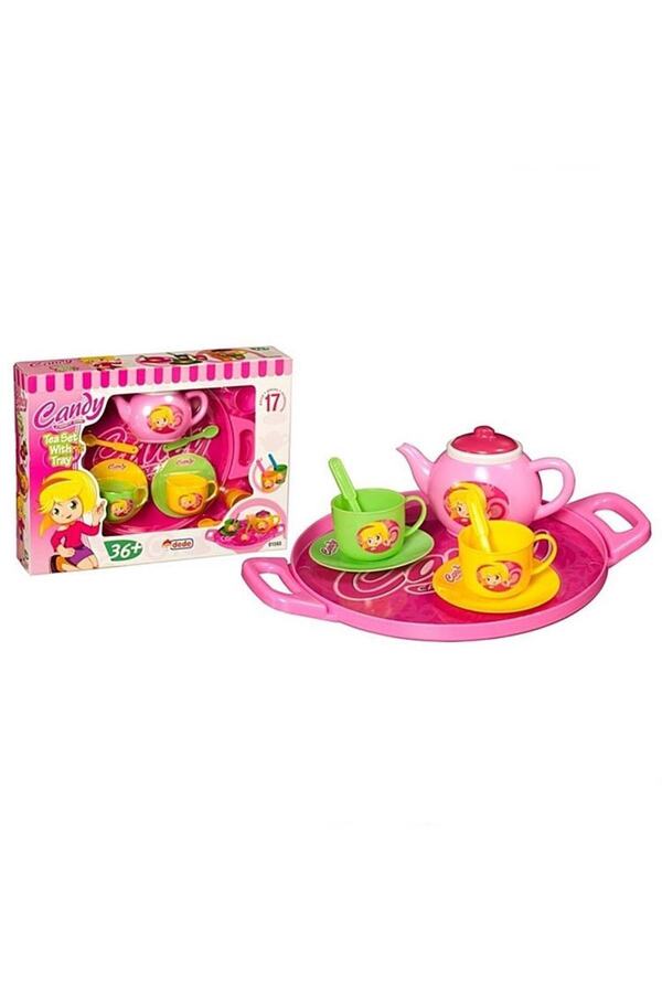 Oyuncak Tepsili Çay Set Candy Evcilik Seti