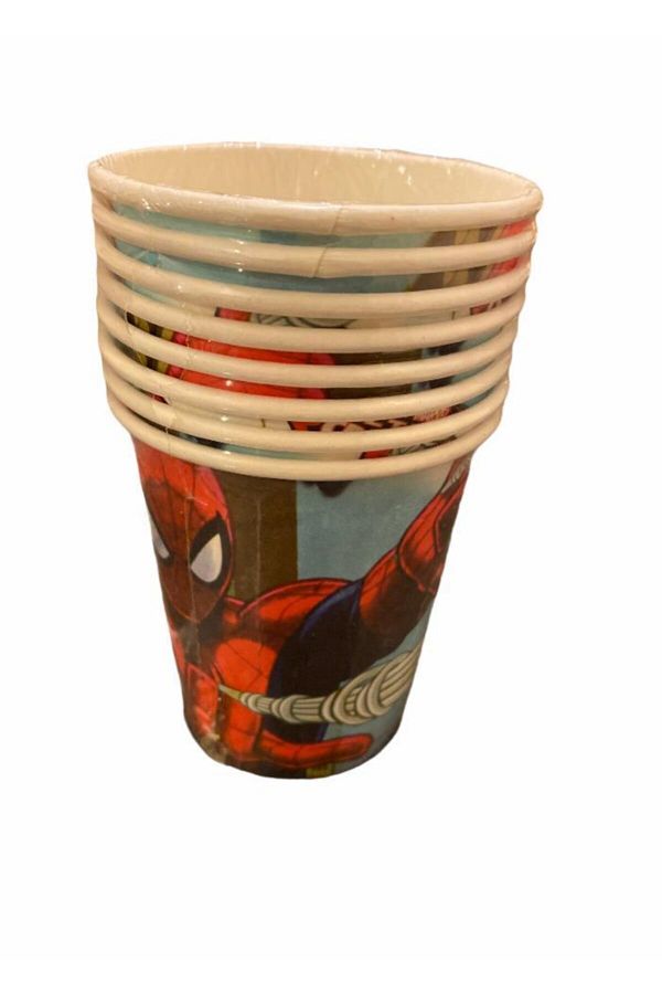 Spiderman Örümcek Adam 8'li Karton Bardak