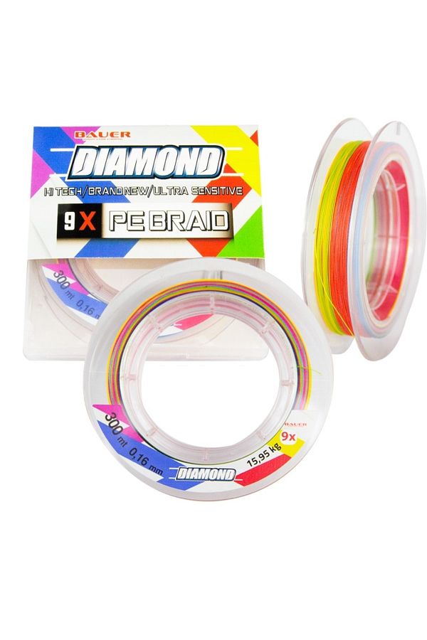 Diamond Multicolor 9x 300mt Ip Misina 0,14 Mm Yüksek Drag