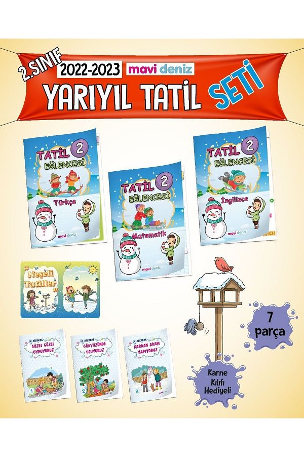 Mavi Deniz 2.sınıf Yarıyıl Tatil Seti (2022-2023)