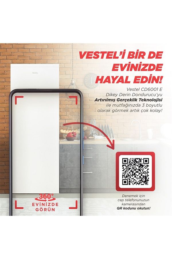 VESTEL CD6001 E 6 Çekmeceli Derin Dondurucu - Görsel 5