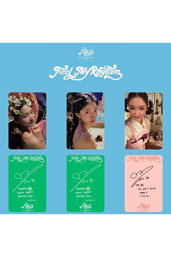Red Velvet Yeri '' Feel My Rhythm '' Albüm Kart Seti Kpop Dünyası