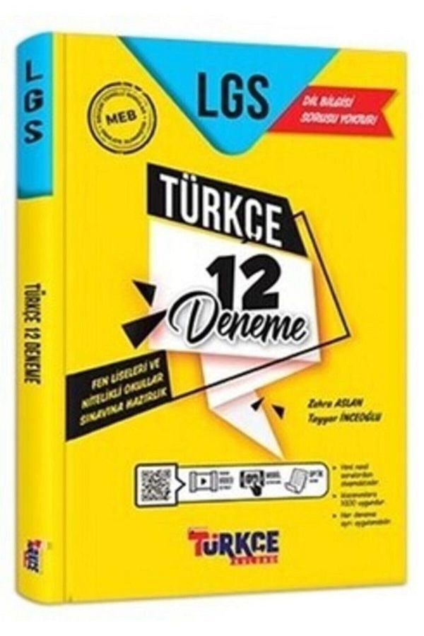 Yayıncılık Türkçe Kulübü Lgs Türkçe 12 Deneme
